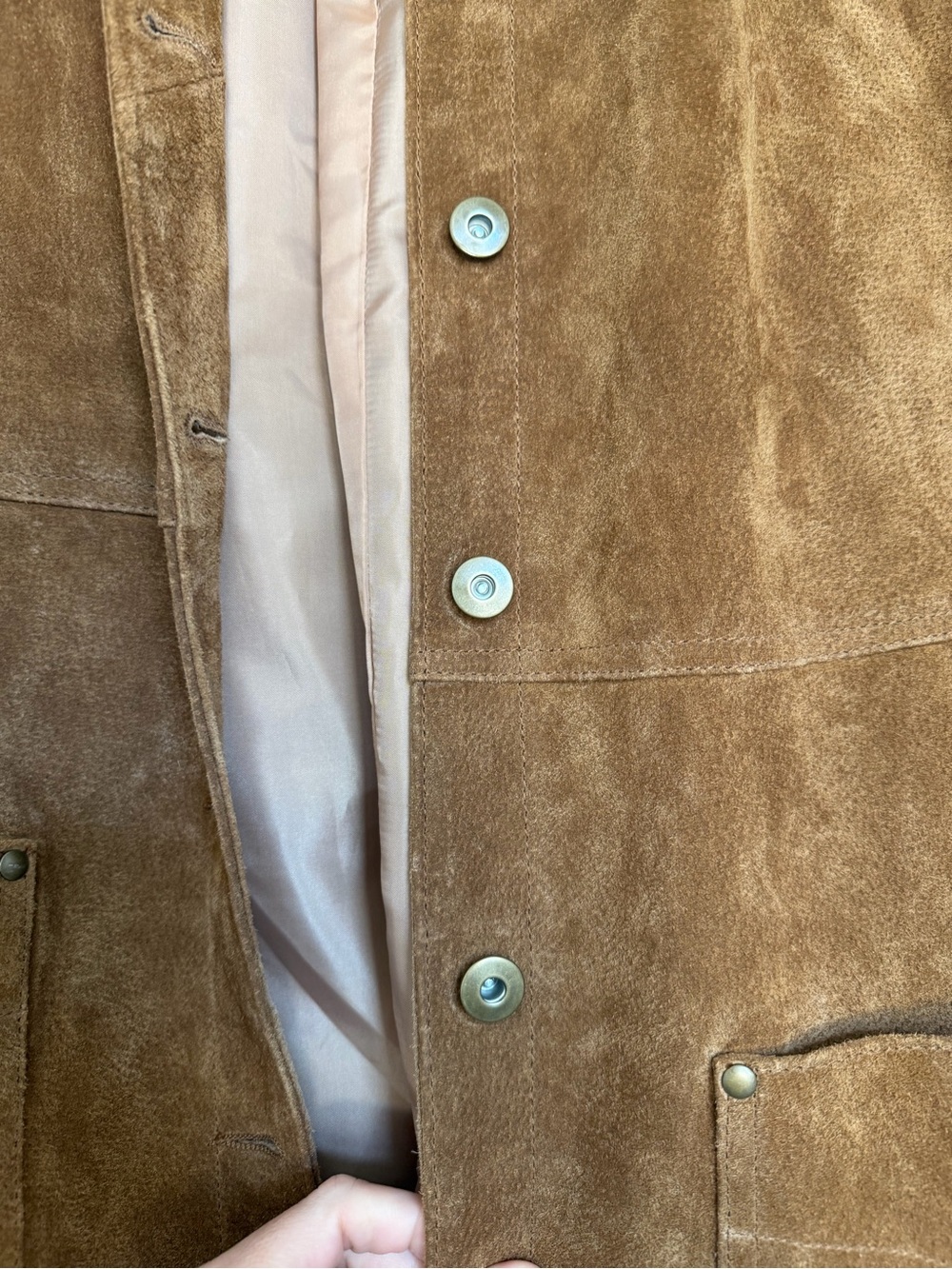 Anthropologie Pilcro Danae Fringed Suede Jacket in Brown, Size Large - Picture 9 of 12